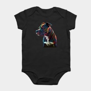 Blue Nose Pitbull Passion: Loyalty and Love Baby Bodysuit